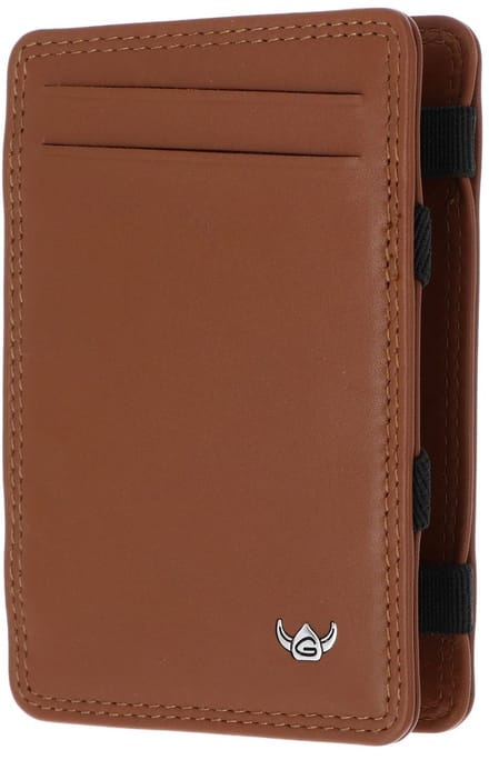Golden Head Leren kaarthouder Polo RFID Protect Wunder-Börse 4044 Cognac bruine