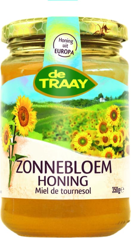 Traay Zonnebloem honing 350 Gram