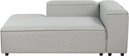 BELIANI ARDAL - Chaise longue - Lichtgrijs - Rechtszijdig - Polyester