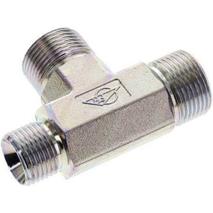 T-Fitting G1/2'' x G3/4'' Buitendraad Staal 325bar (4566,25psi)