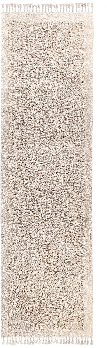 BITLIS - Vloerkleed - Lichtbeige - 80 x 300 cm - Katoen