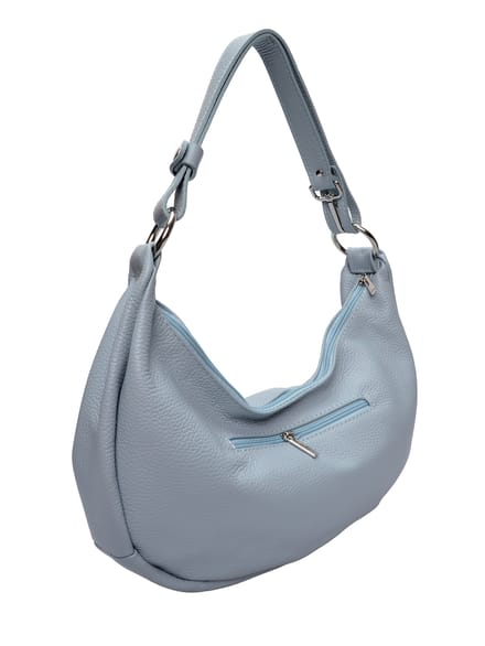 Anna Luchini Turquoise Rundleer Tas