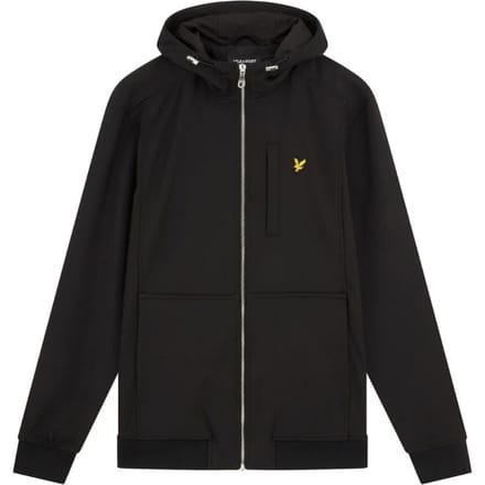 Jetzwarte softshelljas met het merk Lyle & Scott