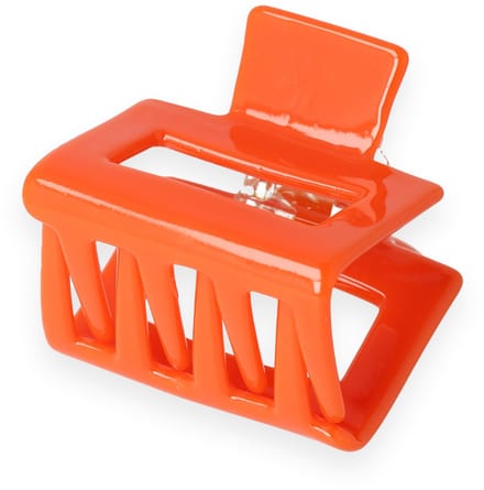 Lajetti - WK Haarklem Acetaat Vierkant Oranje Klein - Haarclip Dames Milieu Vriendelijk