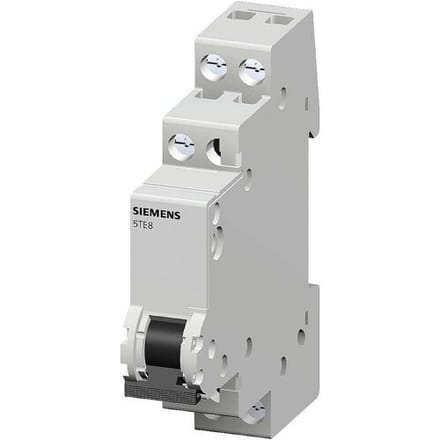 Groepenschakelaar Grijs 1-polig 6 mm² 20 A 1x wisselcontact Siemens 5TE8141