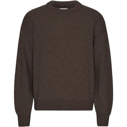 Trui met oversized ronde hals Colorful Standard Coffee Brown