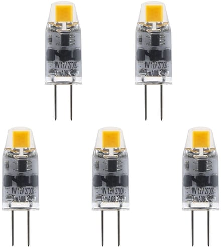 SPL G4 LED Lamp 1W Dimbaar - Warm Wit - 100lm - T10 - 5 Stuks