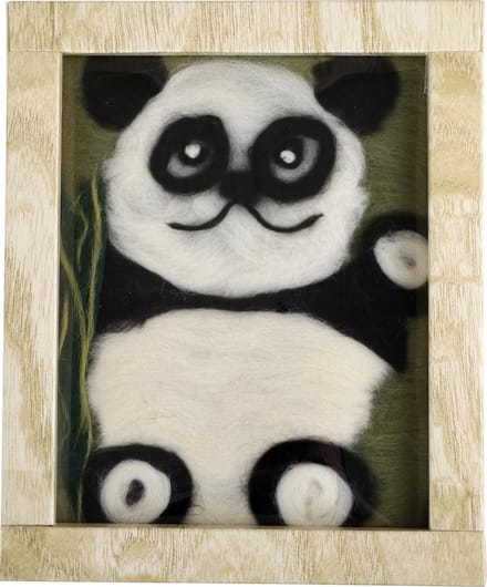 small foot - Wool Picture "Panda