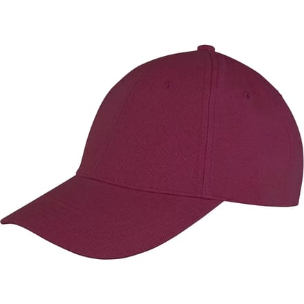 Result Memphis Brushed Cotton Low Profile Cap RH81 - Burgundy - One size