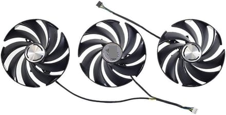 Grafische Kaart Ventilator - VGA Cooler Fan - Koeling Componenten - 95mm Diameter - DC 12V 0.65A - Zwart