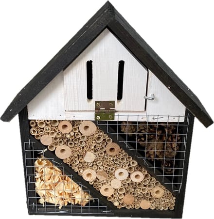 Insecten- insectenhotel- BLACK- hout- 9x30x27cm- 1 stuk
