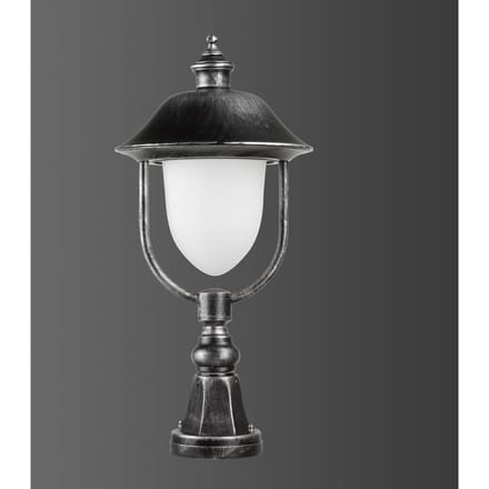 LCD Sokkellamp 1156, zwart/zilver