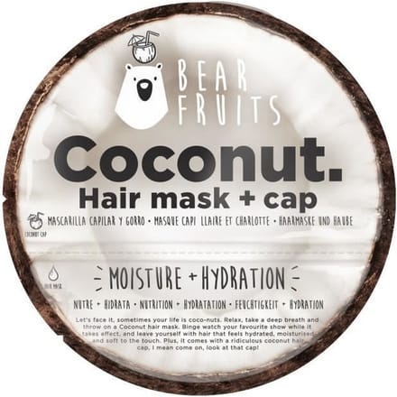 Bear Fruits Haarmasker Ananas Haarmasker Inclusief Cap - 20 ml