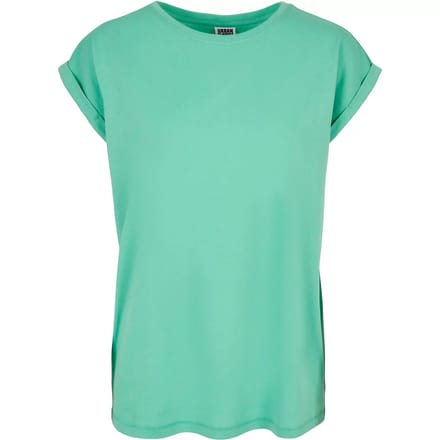 Urban Classics - Extended Shoulder Dames Tshirt - S - Turquoise