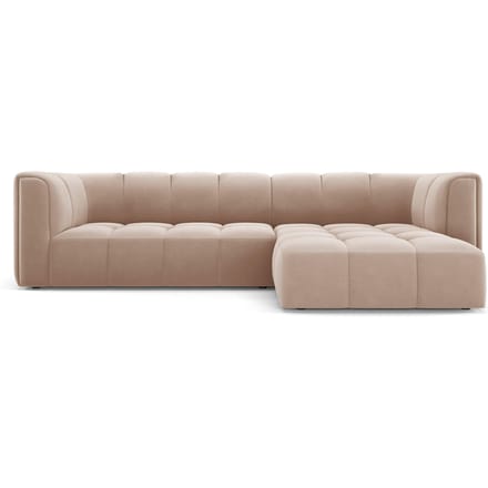 Hoekbank Francesca velvet rechts 3-zits | Milo Casa