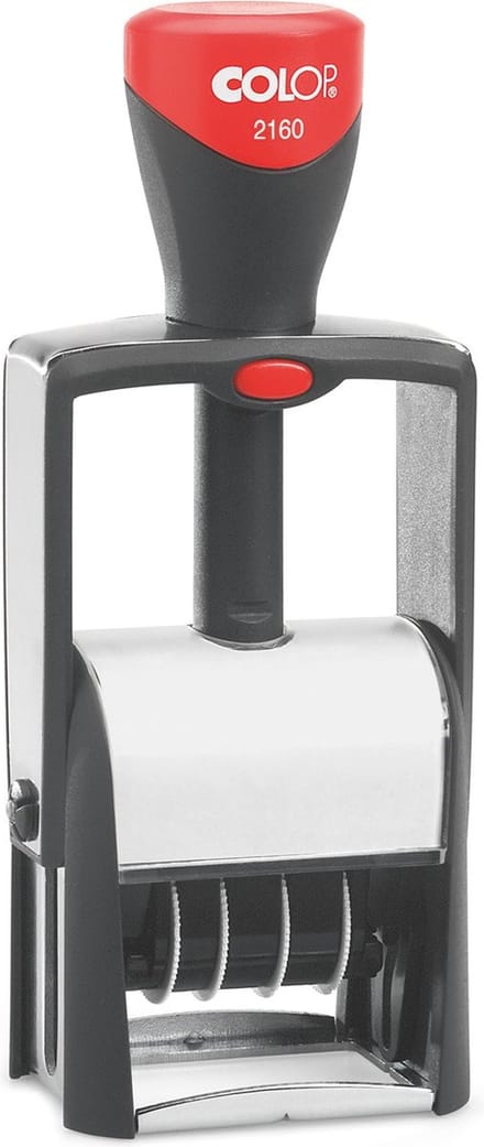 Colop Classic 2160 Rood - Stempels - Datum stempel Nederlands - Stempel afbeelding en tekst