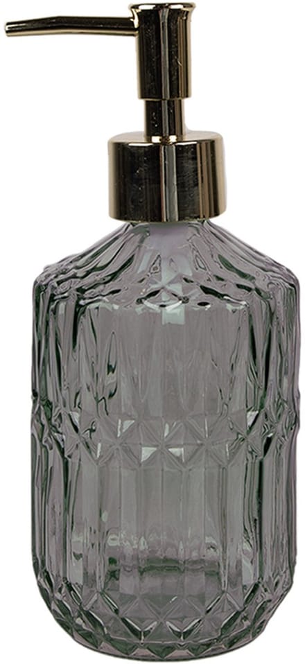 Clayre & Eef Zeepdispenser 400 ml Zwart Glas