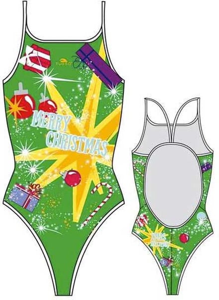Turbo Christmas Explotion Zwemkleding Groen 3XL Vrouw