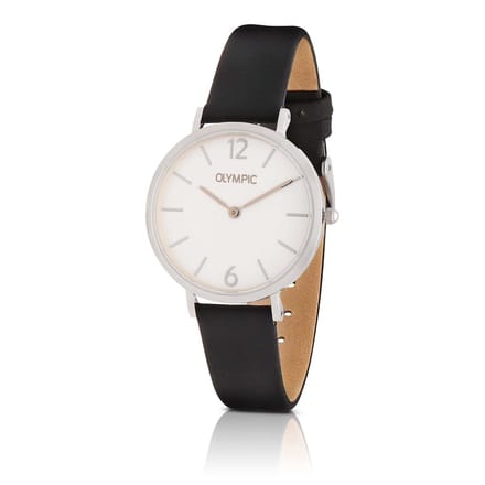 Olympic OL66DSL011 SANNE Horloge - Staal - Leer - Staal