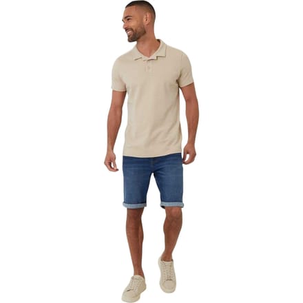 Threadbare Heren Kirkby Poloshirt (Steen)