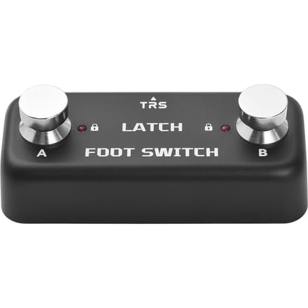 2 Voetschakelaar Pedaal Effect Controller Pedaal A B Kanaal Voetschakelaar met Vergrendelingsfunctie LED Indicator Verlichting 6,35 mm gray