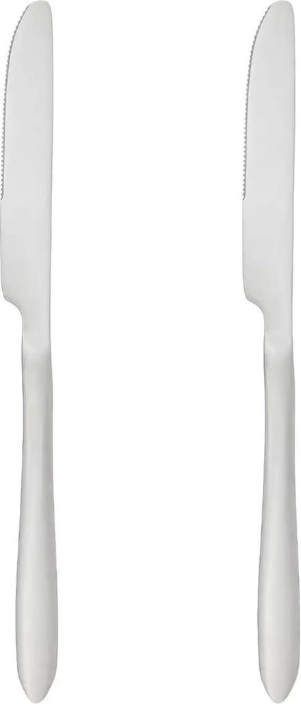 Secret de Gourmet bestek Messen Nevis - 2x stuks - RVS - 23 cm - vaatwasser bestendig