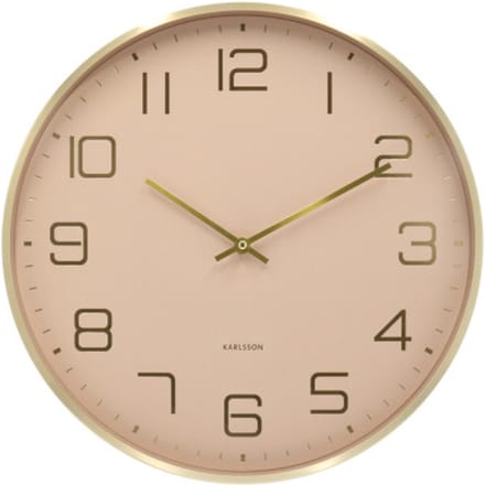 Karlsson wandklok elegance glow zacht- Ø40cm