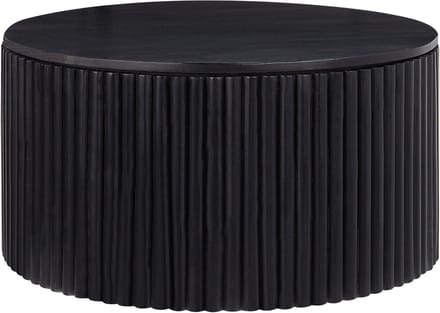 KIRKWOOD - Salontafel - Zwart - Mangohout