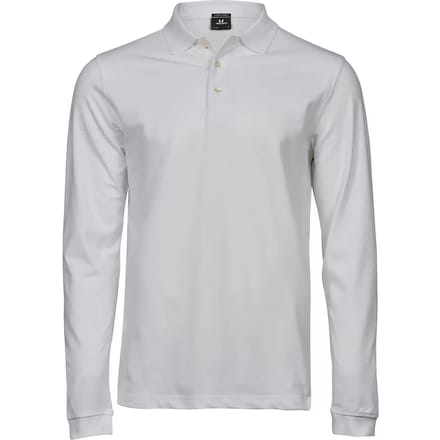 Tee Jays - Men´s Luxury Stretch Long Sleeve Polo - White - S