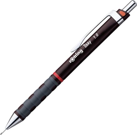 rOtring Tikky-vulpotlood | HB | 1,00 mm | Bourgondroode behuizing