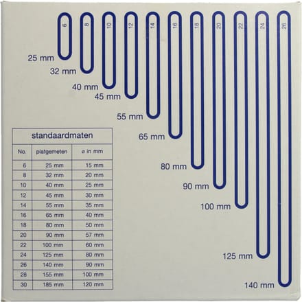 Elastiek - rubber - nr. 16 - 500gr - 64mm - bruin - 500 gram