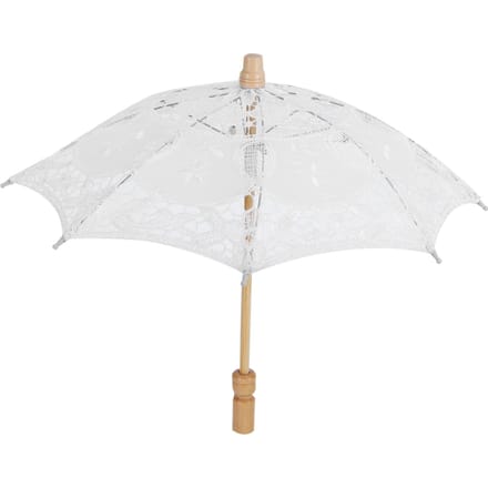 Kant Paraplu Bruiloft Bruids Parasol Paraplu voor Fotografie Requisieten BruiloftsbenodigdhedenS Wit wit