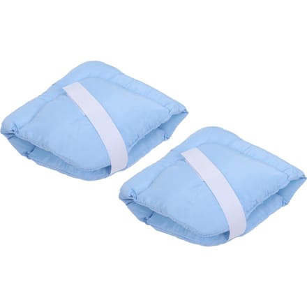 2 stuks Hielbeschermer Kussen Universele Maat Drukverlagend Blauw Parelkatoen Materiaal Zachte Voet white