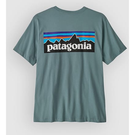 Patagonia P-6 Logo T-Shirt blauw