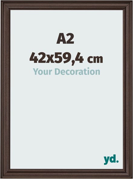 Your Decoration - Fotolijst A2 42x59,4 cm - MDF - Eiken Donker - Lazio