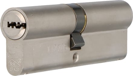 S2 veiligheidscilinder F6 40/45 SKG 2, dubbele profielcilinder (verschillend sluitend)