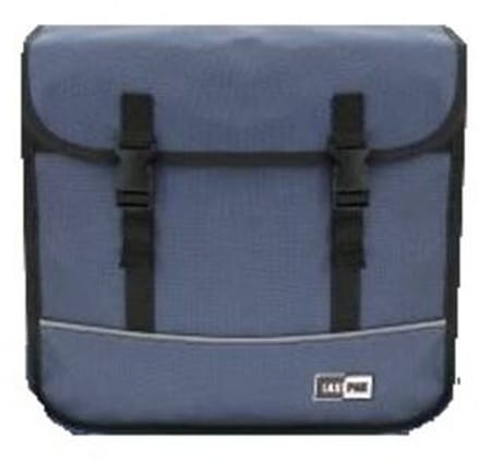 Lastpak Dubbele fietstas - waterafstotend canvas - 35 liter - blauw