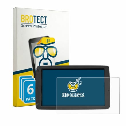 BROTECT - Screenprotector voor BMW Motorrad Navigator V 5 - Folie Beschermfolie transparant 6 Stuks