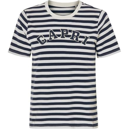 ESMARA Dames T-shirt (Donkerblauw/wit/gestreept, S (36/38))