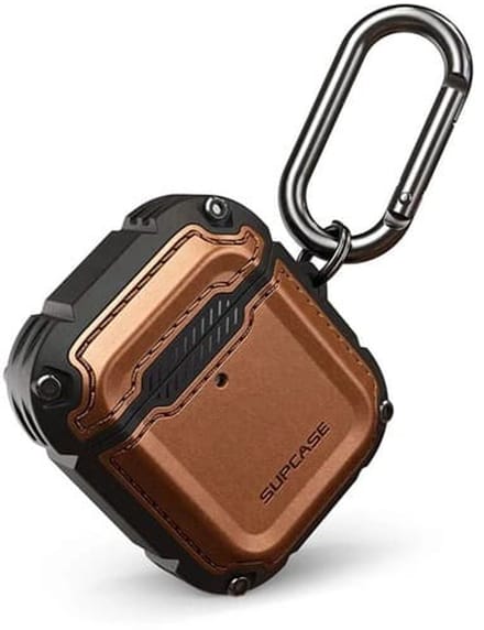 Supcase Battle Geschikt voor Apple AirPods 2 / Airpods 1 Case - Bruin