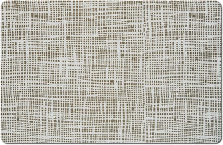 Zeller placemats gestreept - kunststof - 44 x 29 cm - grijs - abstract