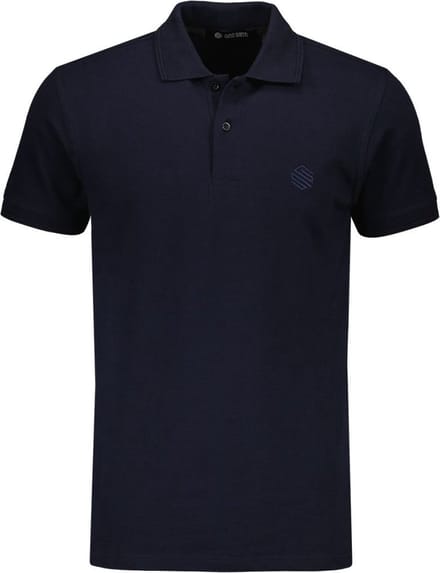 Gino Santi Polo Shirt Heren Basics | Navy blauw | Maat S