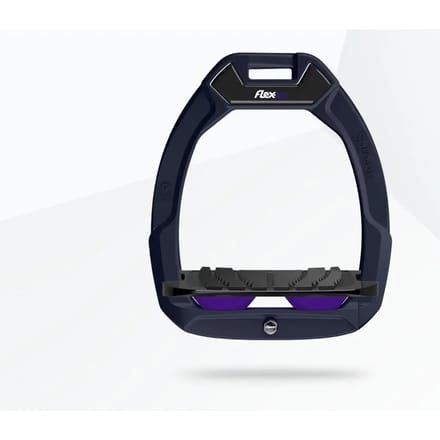 Veiligheidstijgers voor paardrijden Schuin Grip Marine/Zwart/Paarse Flex-On Safe-On