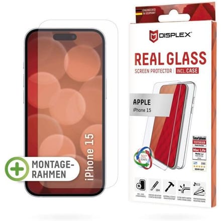 DISPLEX 01846 01846 Screenprotector (glas) Apple IPhone 15 1 stuk(s) Anti-vingerafdruk