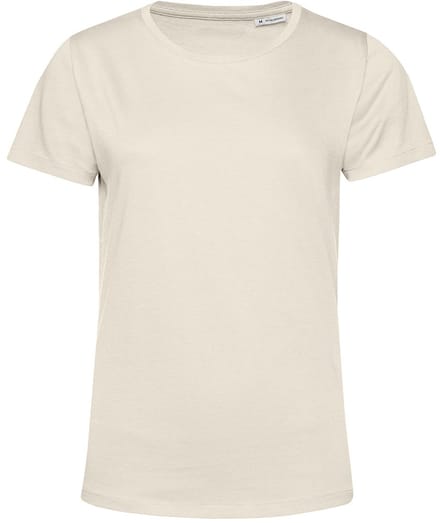 B&C Dames/dames E150 Organic T-Shirt met korte mouwen (Gebroken wit)