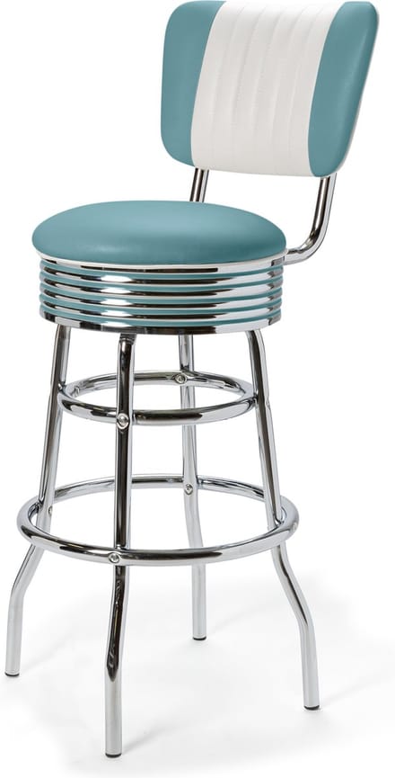 Bel Air Retro Barkruk BS-29CB Blauw