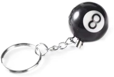 New Age Devi - 8-Ball Sleutelhanger - Gelukshanger voor Pool lovers