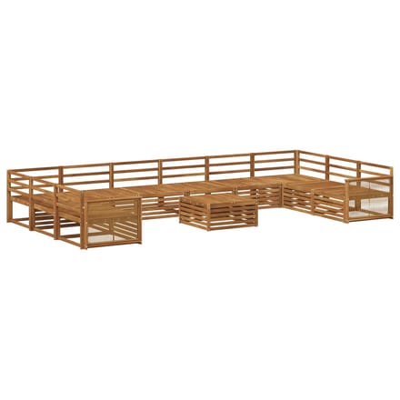 vidaXL - Sofa-Sets - 11 - st - Massief - Acacia - Hout