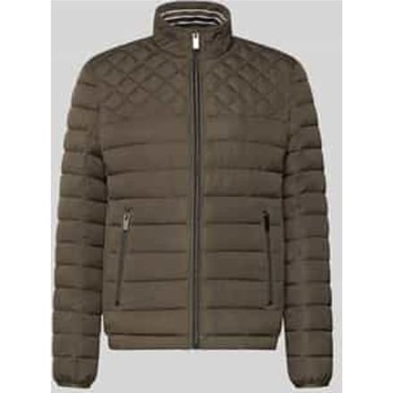 Slim fit Gewatteerd jack met gevoerde Kraag