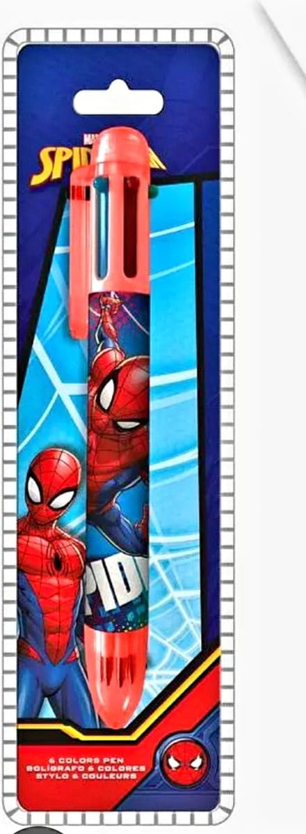 Spiderman 6 Kleuren Pen